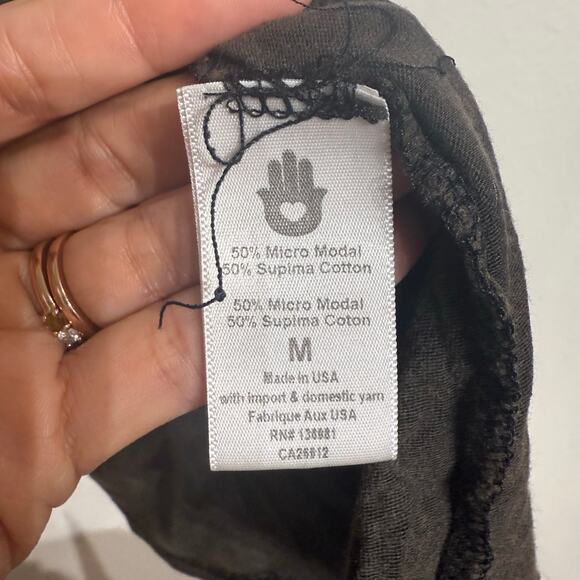 Spiritual Gangster Black Floral Logo Tank Muscle Tee Sz M - Picture 7 of 13